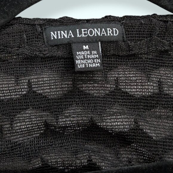 Nina Leonard Zig Zag Buttoned Cardigan - Picture 7 of 9